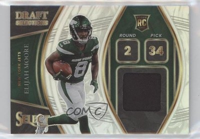2021 Panini Select Draft Selections Memorabilia 24/99 Elijah Moore Rookie RC h8k