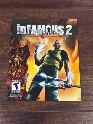 Infamous 2 Playstation 3 PS3 Instruction Manual Only