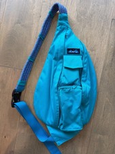 Kavu Rope Sling Crossbody Bag Solid Teal Blue