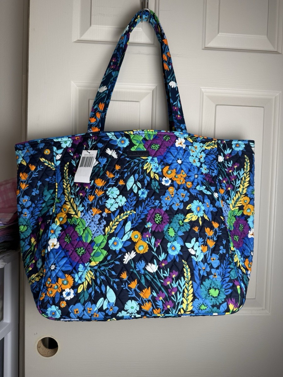 Vera Bradley Grand Tote 2.0 In Midnight Blues Retired pattern NWT