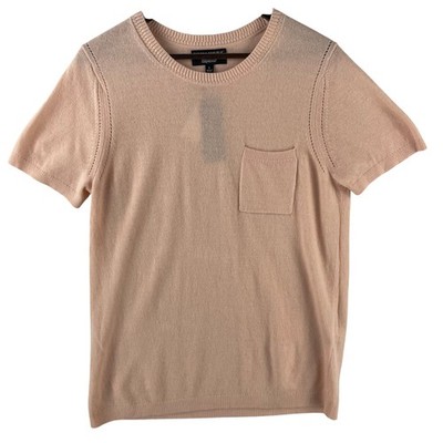 Banana Republic Womens Filpucci Italian Yarn Sweater Tee L Blush Pink NWT