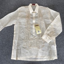 Barong Lumban Mens Barong Tagalog Shirt Large Embroidered Formal Filipino