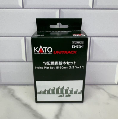 KATO 23-015-1 N Gauge Slope Piers Basic Set Model Railway Supplies - Photo 1/4