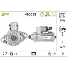 Anlasser Starter 12 V 2 kW 13 Zähne VALEO IAM-Expertise passend für u.a. AUDI Q3
