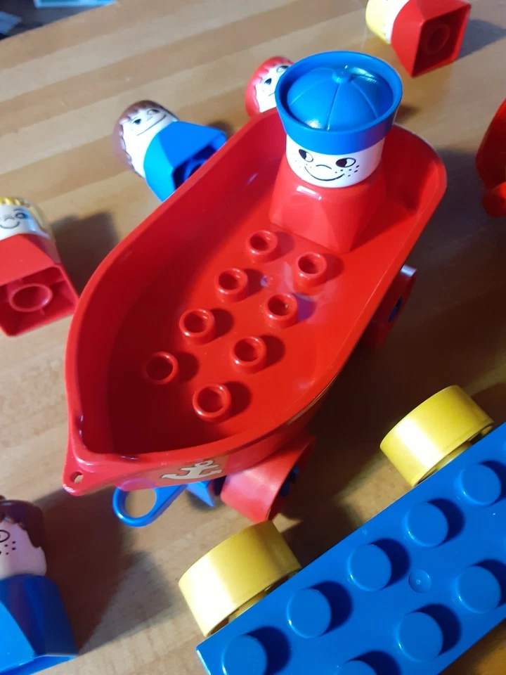 Lego Duplo Vintage Lot , boats captains ,vehicles, train pieces  .people,  more - Image 2 of 4