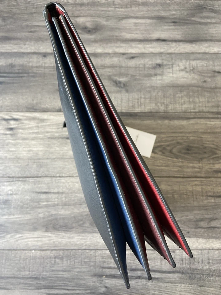 PAUL SMITH BLACK LEATHER CONCERTINA FOLIO CASE ZIP FILE RETAIL £495 BNIB - Image 4 of 4