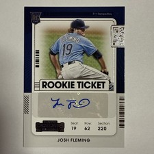 2021 Contenders Josh Fleming ROOKIE Auto T1