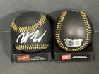 Jonathon Long Cubs Auto Signed Black Baseball Beckett Witness Hologram
