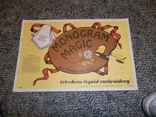 TRI-CHEM LIQUID EMBROIDERY MONOGRAM MAGIC TRANSFER BOOK 0616