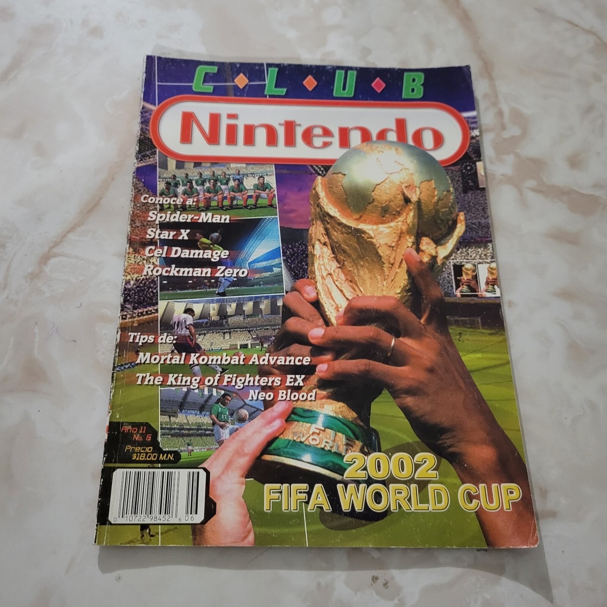 Club Nintendo Magazine 2002 Fifa World Cup Mortal Kombat Vintage