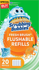 Flushable Toilet Bowl Wand Cleaner Refills, Fresh Brush Cleaner Toilet Refill Pa