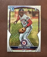 Edwin Solano 1st 2023 Bowman Chrome  Mojo Refractor Nationals #BCP-169