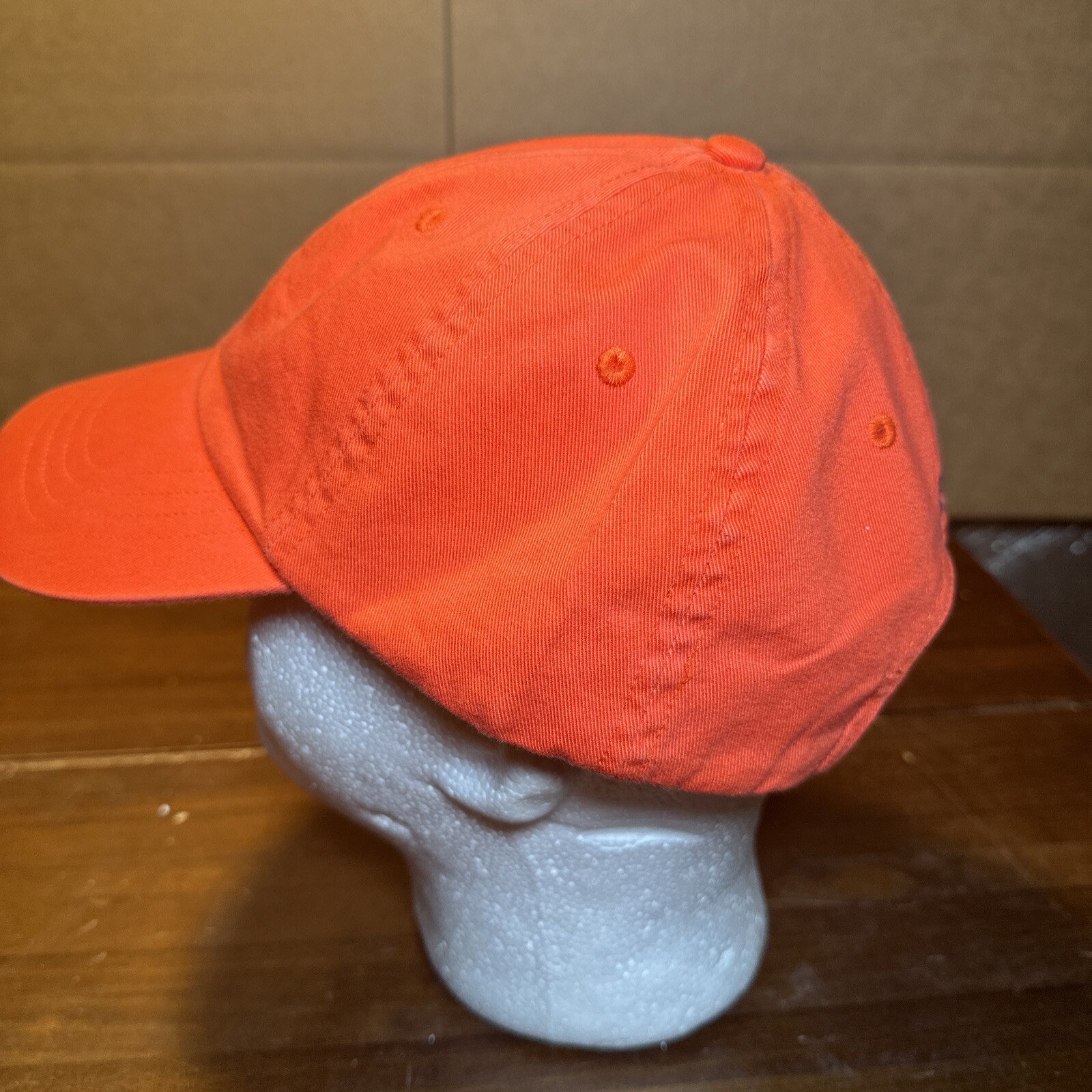 Polo Ralph Lauren berretto da baseball arancione brillante con pony blu navy