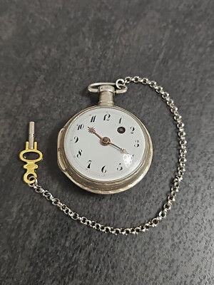 Antike Spindeluhr Spindel Taschenuhr Pocket Watch - SPZ5