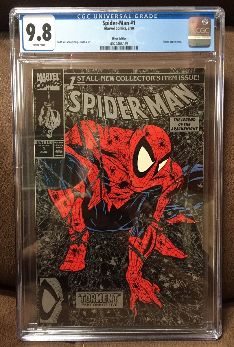 Spider-Man #1 CGC 9.8 White pages 1990 McFarlane art SILVER