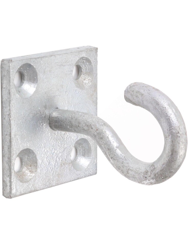 Perry 50mm X 50mm Hook on Plate - Galvanised