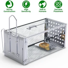 Humane Rat Trap, Chipmunk Rodent Trap That Work for Indoor Small Animal