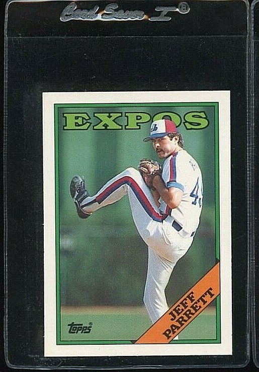 1988 TOPPS TIFFANY #588 JEFF PARRETT ROOKIE RC MONTREAL EXPOS 