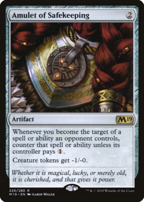 Amulet of Safekeeping 226 Rare Core Set 2019 M19 MTG