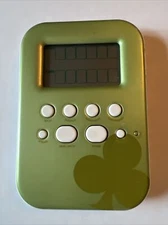 Radica Lighted Blackjack Handheld Game 2008 Green Tested, & Working