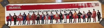 Vintage 1997 NASCAR Winston ''No Bull'' massive 16'' by 72'' poster brand new great!