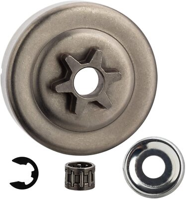 #ad 3 8 6T Clutch Drum Sprocket Washer E Clip Kit for STIHL Chainsaw MS170 MS180 $7.49
