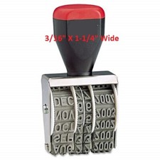 Traditional Date Stamp - 3/16" X 1-1/4" - Requires ink Pad sold separately