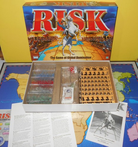 Parker Brothers 1998 RISK World Conquest Board Game Miniature Armies w/ Boxes (a - 第 1/2 張圖片