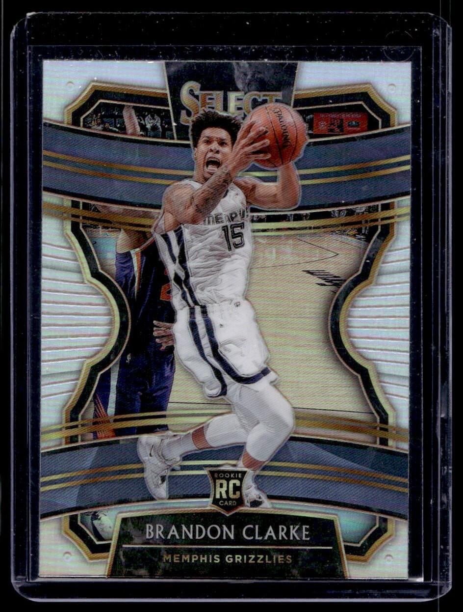 2019-20 Panini Select Silver Brandon Clarke Rookie G34 Memphis Grizzlies #76
