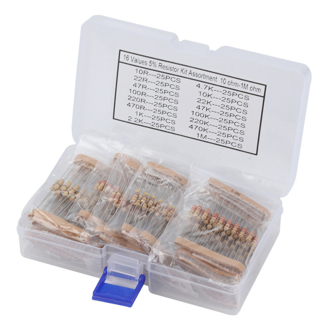 PATIKIL 635Stk Metall Folie Widerstand Sortiment Kit 1 Ohm