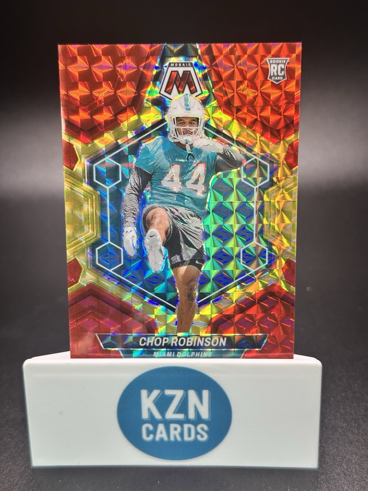 2024 Panini Mosaic Choice 38/80 Red Yellow Prizm #321 Chop Robinson (RC) Rookie