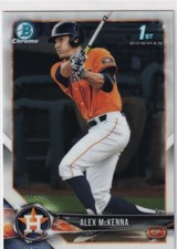 2018 BOWMAN CHROME 1ST RC ALEX MCKENNA HOUSTON ASTROS FIRST ROOKIE S3600
