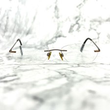 Ralph Lauren RL5014 9019 Eyeglasses Rimless Gold Oval 50-16-135