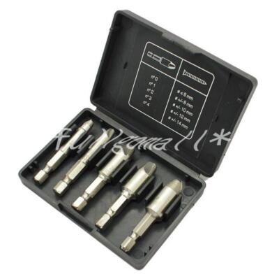 5pcs NEW Drill Tool Set Hex Shank HSS Nickel Screw Stud Bolt Easy Extractor
