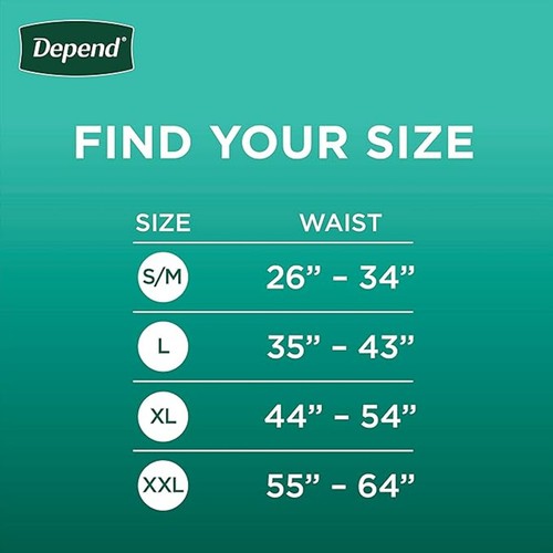 Depend FIT-FLEX Incontinence Underwear for Men, Maximum Absorbency, XL, 26 Count - Picture 2 of 6