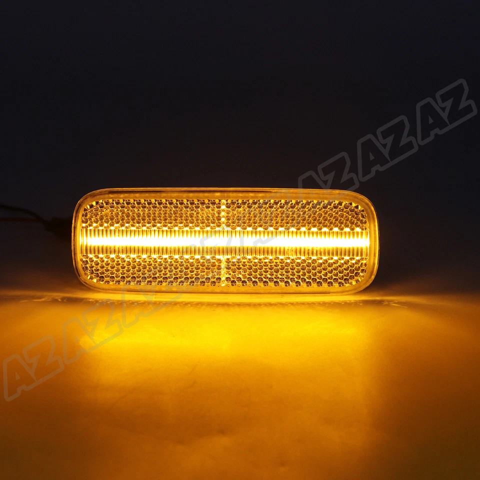 For 93-97 Nissan Altima 89-94 240SX Front Amber LED Side Marker Signal Light 2PC Foto 2 de 4