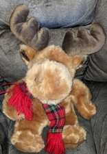 Christmas Moose Plush Singing Grandma Got Run Over by a Reindeer 16" Working