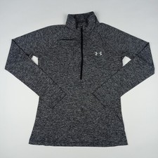 UNDER ARMOUR HeatGear Long Sleeve 1/2 Zip Pullover Women's Size Small Gray
