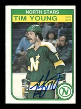 1982-83 O-Pee-Chee 177 Tim Young signed auto autograph BXCP34