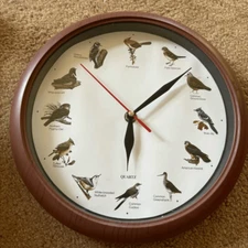 Sangtai 5168 Quartz 10” Singing Bird Clock *Works*