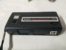 Vintage 1970s Kodak Tele Instamatic 608 Black 110 Film Camera