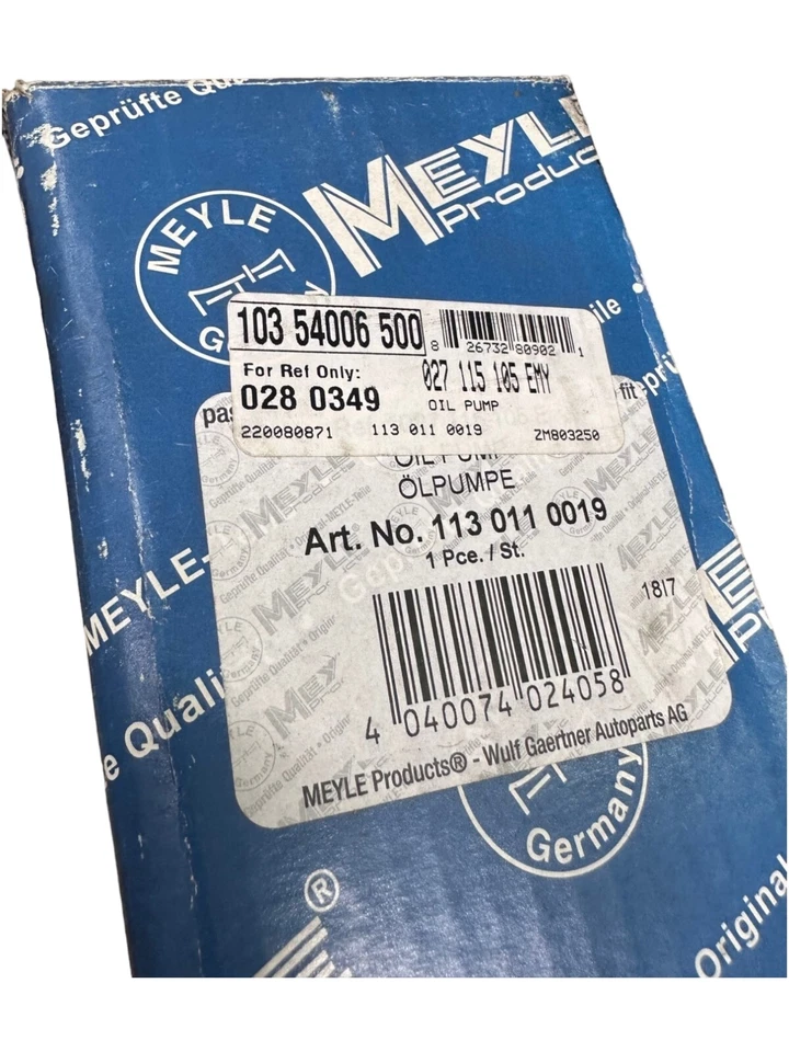 Bomba de aceite nueva MEYLE 113 011 0019 **OFERTA** Foto 2 de 2