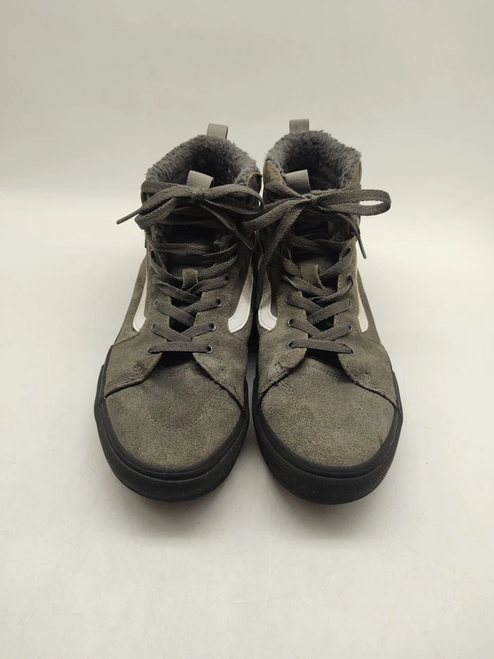 VANS SK8 MTE Top Alto Gamuza Gris Scotch Guard Hombre Talla Juvenil 7 Forro de Lana Foto 2 de 4