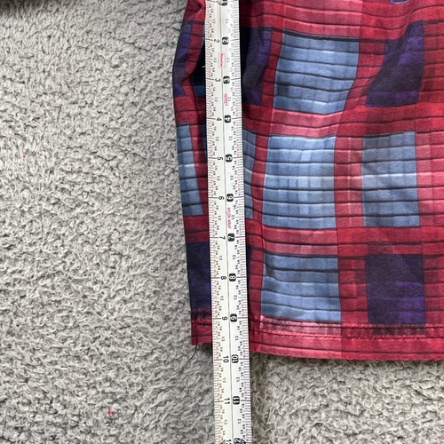 Nike 6.0 Board Shorts Boys 14 Big Swoosh Geometric Print Swim Trunks Vivid Wild - Picture 14 of 16