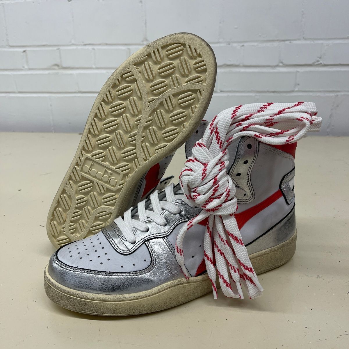 DIADORA Mi Basket Metal Mix Used Sneaker Unisex Size M9/W10.5 | eBay