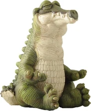 Alligator Buddha statue Meditating Florida Gator  Garden Decor