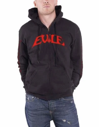 VETEMENTS EVILE: HELL UNLEASHED (NERO) Felpa con cappuccio e cerniera (XXL)