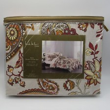 NICOLE MILLER HOME 3 PIECE KING DUVET COVER SET NEW