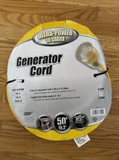 Coleman Cable 50’ 10/3 Generator Cord 10 Gauge New In Package 5-20 or 5-15 Plugs