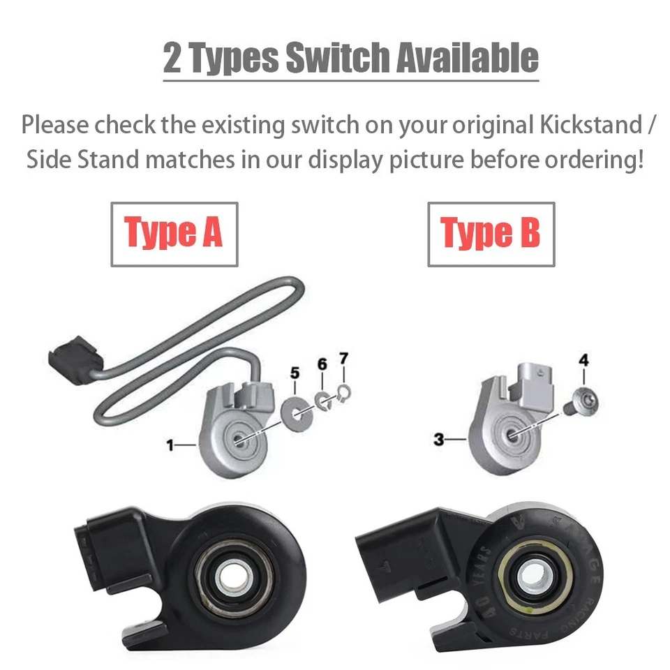 Sensor interruptor suporte lateral esquerdo para BMW S1000RR F650CS F650GS F800S/ST G650GS - Imagem 2 de 4